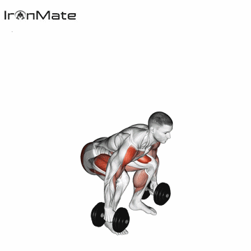 Силовое взятие гантелей на грудь 